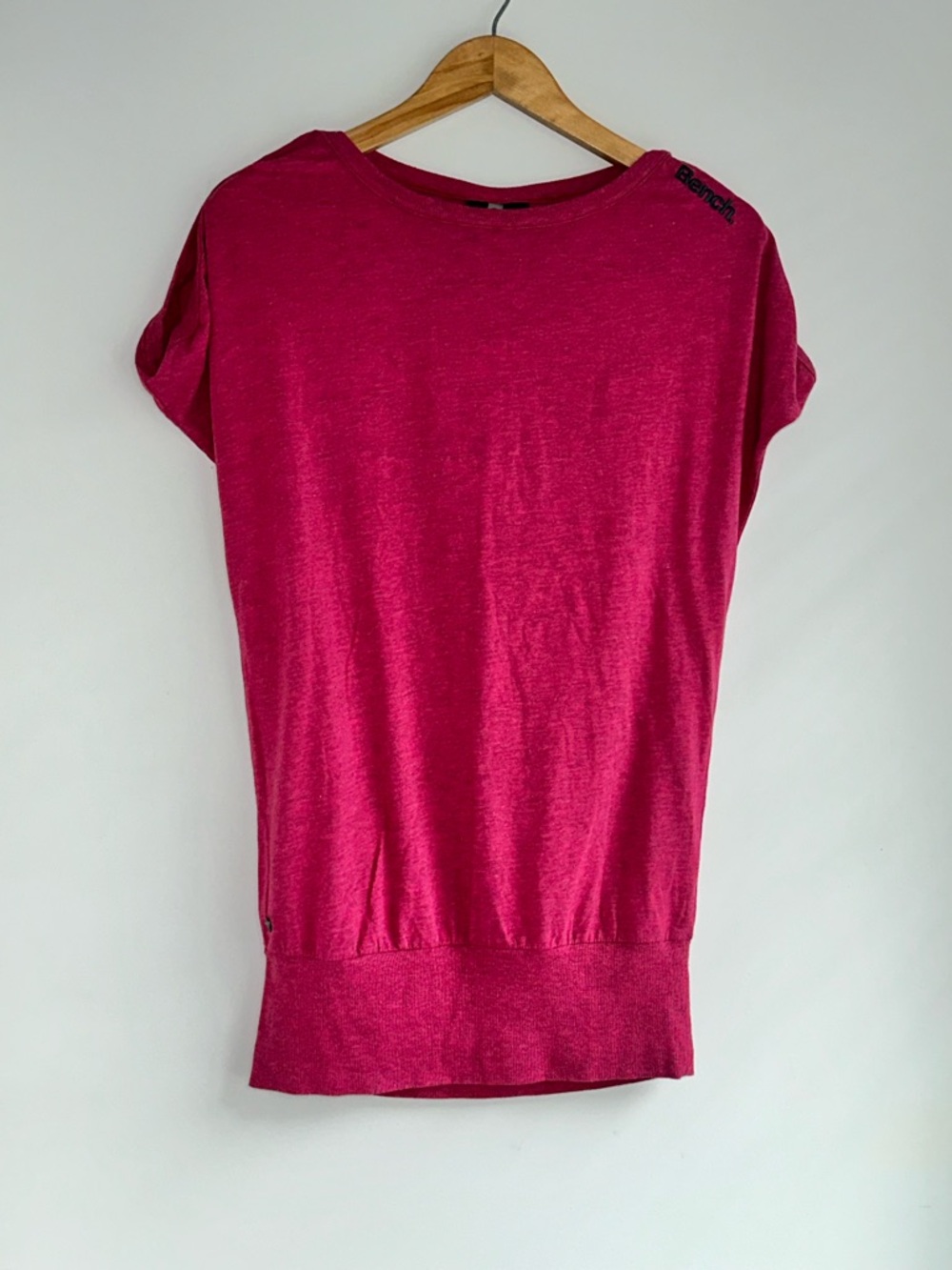 Bench Women's Short Sleeve Long Top in Raspberry